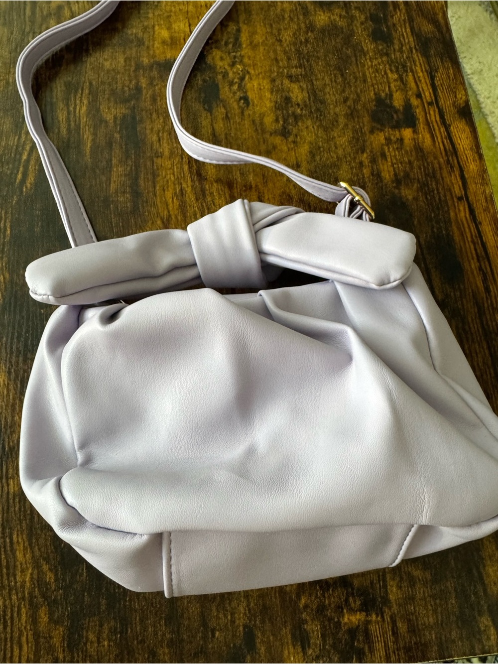 Anthropologie Knot-Top Shoulder Bag in Light Lavender